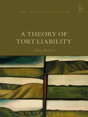 cover image of A Theory of Tort Liability